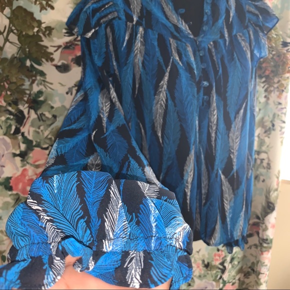 NY&Co | Royal Blue Blouse - Picture 3 of 5